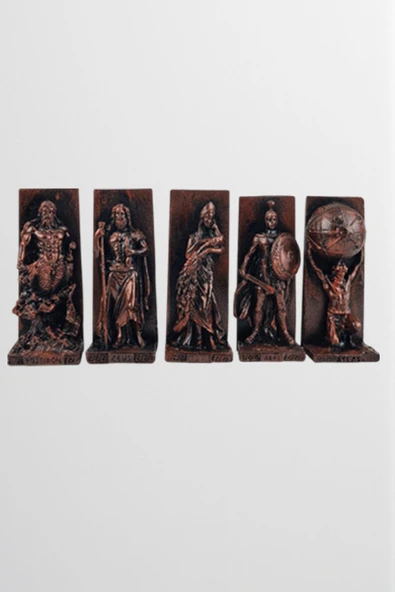 AYDİZAYN Polyester Antik Yunan Tanrıları 5'li Magnet Set - 3