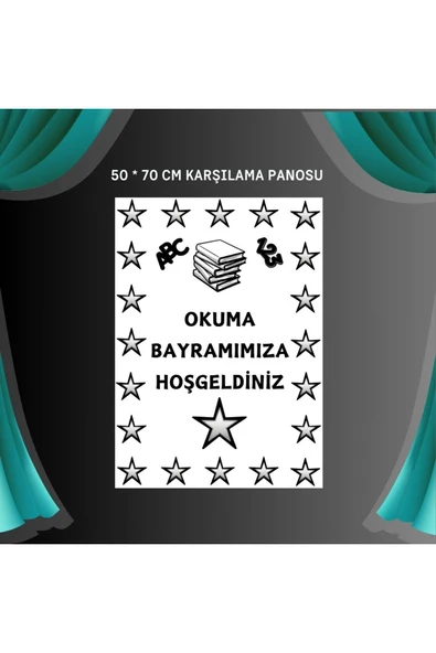 Ti PlayARTIK OKUYORUM YAZIYORUM PANO SÜSÜ EL PANKARTI SET - 3