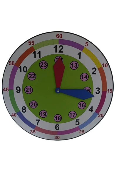 Ti Play1. ve 2.  Sınıf Saat  Etkinliği KARTON 48x48 cm - 3