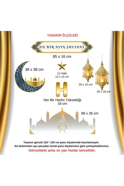 Ti PlayHoş Geldin Ramazan Ev-okul-iş Duvar Süsü - 3