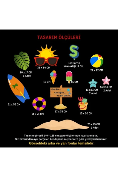 Ti PlayŞİMDİ TATİL ZAMANI KARNE GÜNÜ PANO SÜSÜ (EL PANKARTI HEDİYELİ) - 2
