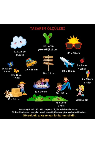 Ti PlayİYİ TATİLLER KARNE GÜNÜ PANO SÜSÜ 01 (EL PANKARTI HEDİYELİ) - 2