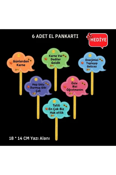Ti PlayŞİMDİ TATİL ZAMANI KARNE GÜNÜ PANO SÜSÜ (EL PANKARTI HEDİYELİ) - 3
