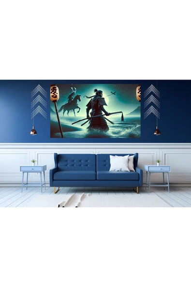 Ti PlayTİ-PLAY SU VE TOPRAK 60X90CM MODERN SAMURAY PVC ÇERÇEVESİZ TABLO - 1