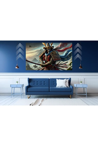 Ti PlayTİ-PLAY AİLEYİ KORU USTA 60X90CM MODERN SAMURAY PVC ÇERÇEVESİZ TABLO - 1
