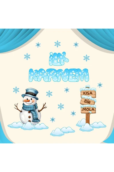 Ti PlayKarne Günü Okul Pano Süsü ( İlk Karnem yazılı)