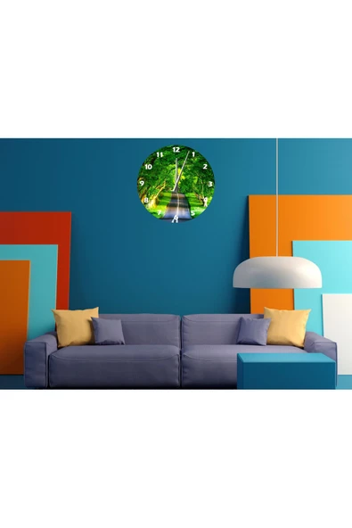 Ti PlayTİ-PLAY MUHTEŞEM YOL 30X30CM AKRİLİK DEKORATİF MODERN DUVAR SAATİ - 1