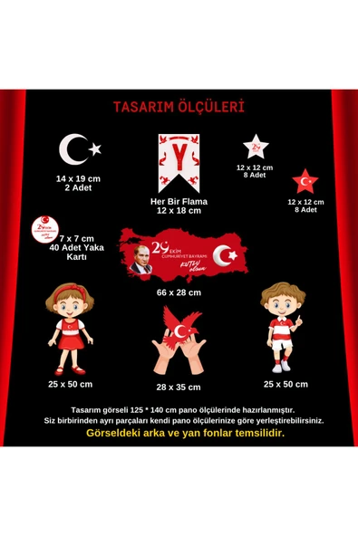 Ti PlayYaşasın Cumhuriyet Bristol Baskı Pano - 2