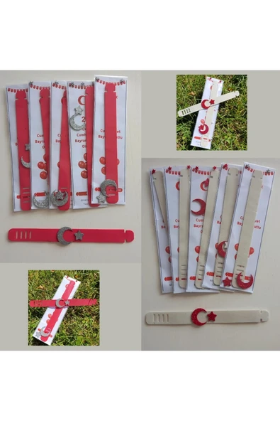Ti Play40 Adet 29Ekim BAYRAMI BİLEKLİK TASARIMI 2X20 CM - 5