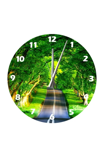 Ti PlayTİ-PLAY MUHTEŞEM YOL 30X30CM AKRİLİK DEKORATİF MODERN DUVAR SAATİ - 2