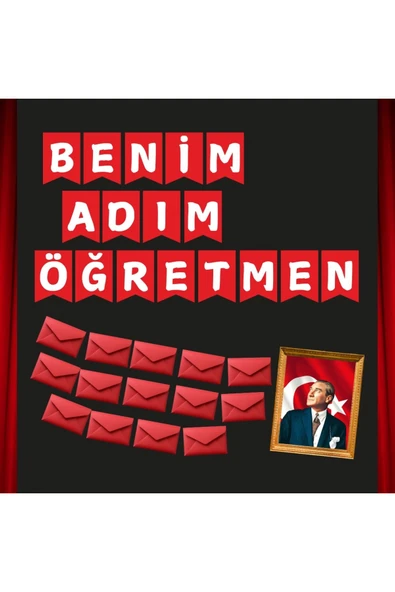 Ti PlayBENİM ADIM ÖĞRETMEN ÖĞRETMENLER GÜNÜ PANO SÜSÜ - 1