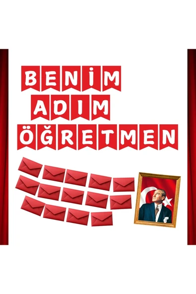 Ti PlayBENİM ADIM ÖĞRETMEN ÖĞRETMENLER GÜNÜ PANO SÜSÜ - 2