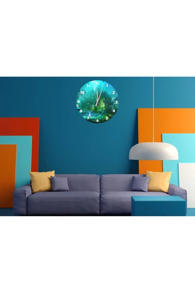 Ti PlayTİ-PLAY ANTİK DENİZ KENTİ 30X30CM AKRİLİK DEKORATİF MODERN DUVAR SAATİ - 1
