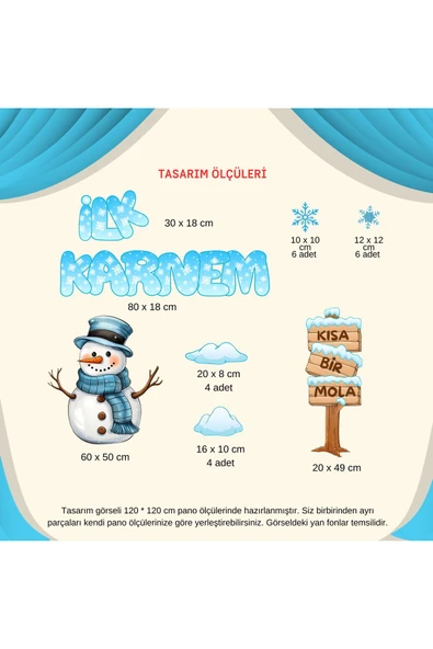 Ti PlayKarne Günü Okul Pano Süsü ( İlk Karnem yazılı) - 2