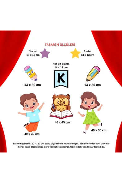 Ti PlayKARNE GÜNÜ OKUL PANO SÜSÜ ( Karne Heyecanım yazılı renkli) - 3