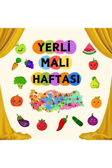 Ti PlayTUTUM VE YERLİ MALI HAFTASI OKUL PANO SÜSÜ - 2