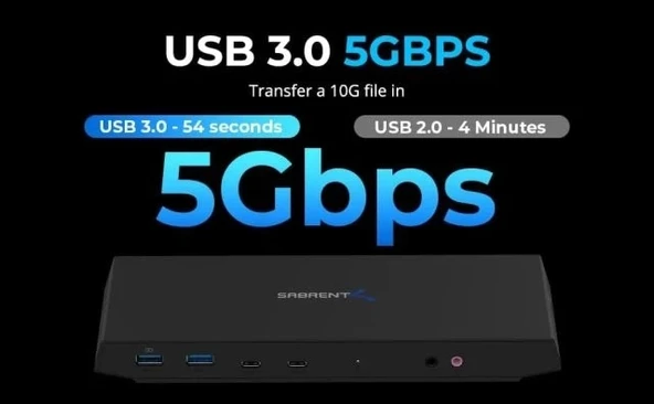 SABRENT USB Tip C Bağlantı İstasyonu (DS-WSPD) - 9