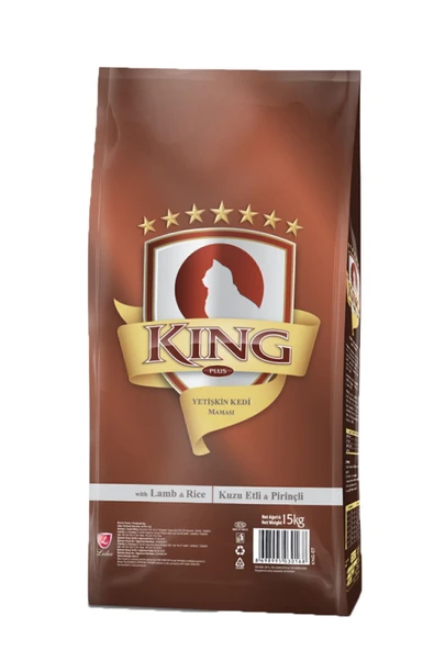 King Kuzu Etli Ve Pirinçli Yetişkin Kedi Maması 15Kg - 2
