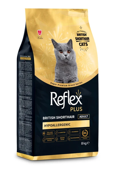 Reflex Plus British Shorthair Yetişkin Kedi Maması 8 Kg - 4