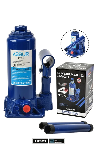 Assur 4 Ton Oto Kriko Araç Kaldırma Krikosu Şişe Kriko Hidrolik Kaldırma ürün görseli