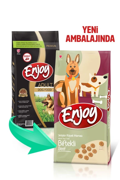 Premium Enjoy Biftekli Yetişkin Köpek Maması 15 Kg - 2
