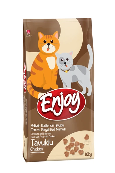 Enjoy Tavuklu Yetişkin Kedi Maması 10 Kg