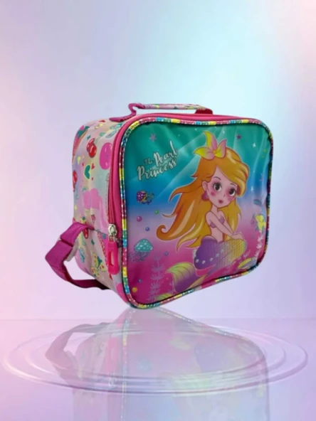 Relaxion Simli Deniz Kızı Desenli Thermal Beslenme Çantası 3323 - Resim 3