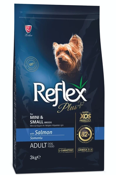Lider Reflex Plus Küçük&mini Irk Somonlu Yetişkin Köpek Maması 3kg