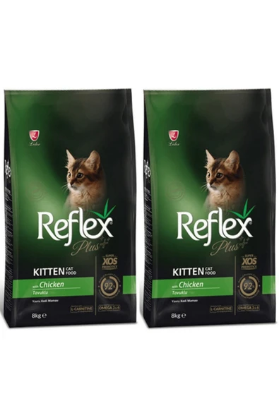 Reflex Plus Tavuklu Yavru Kedi Maması 8 kg - 2 Adet