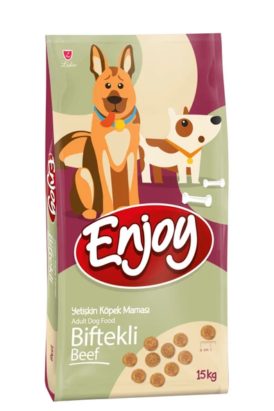 Premium Enjoy Biftekli Yetişkin Köpek Maması 15 Kg