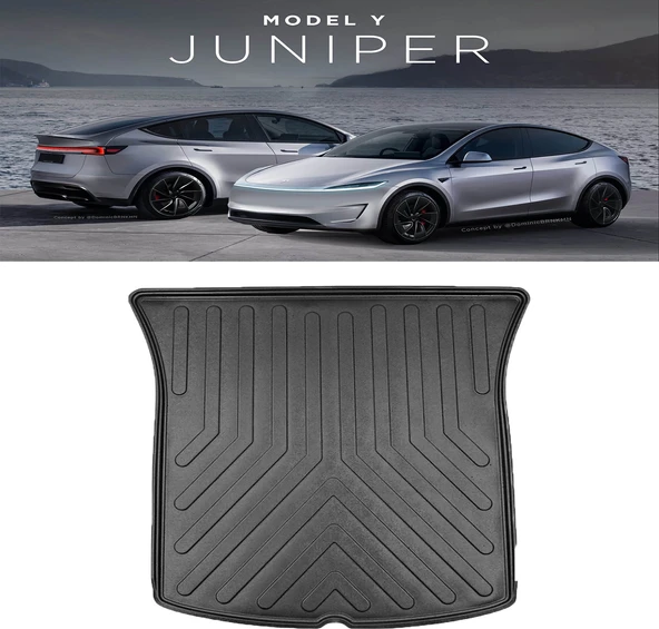 Rizline Tesla Model Y Juniper 2025 ve  Sonrası 3D Bagaj Havuzu ürün görseli