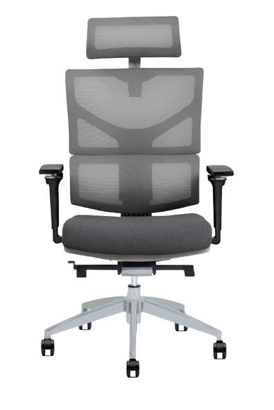 Hunt Mobilya Seman Plus Gri Fileli Kızaklı Mekanizmalı Ofis Yönetici Koltuğu