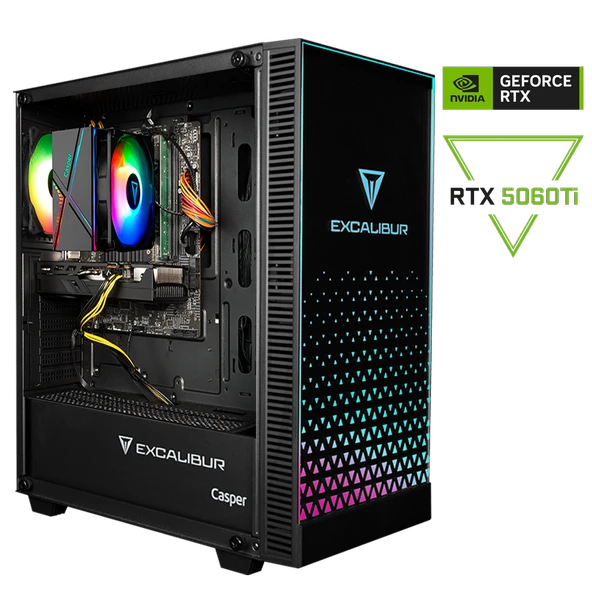 Casper Excalibur E65H.147F-DFT0X-0HD Intel Core i7-14700F 32GB RAM 1TB SSD Nvidia GeForce RTX 5060TI Freedos