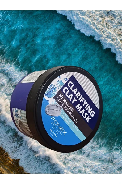 Fonex Yağlı Ciltler İçin Dengeleyici & Arındırıcı Deniz Yosunu Kil Yüz Maskesi 350 Gr. - 2