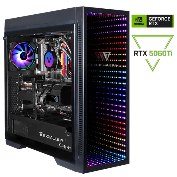 Casper Excalibur E75Z.285K-EXT0X-0SG Series 2 Intel Core Ultra 9-285K 64GB RAM 2TB SSD Nvidia GeForce RTX 5060TI Freedos