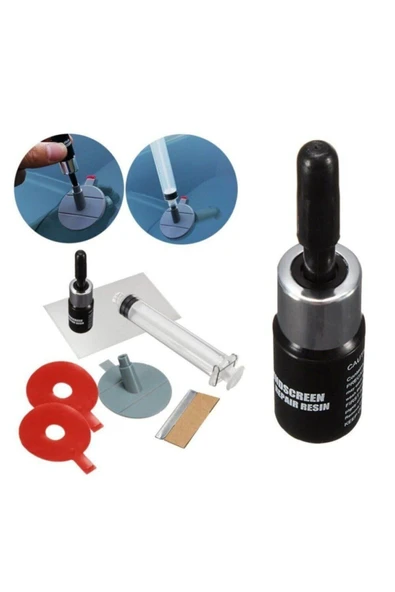 Özbil CTK-500 Araç Cam Tamir Kiti Kırık Çatlak Tamir Seti Ön Cam Tamiri