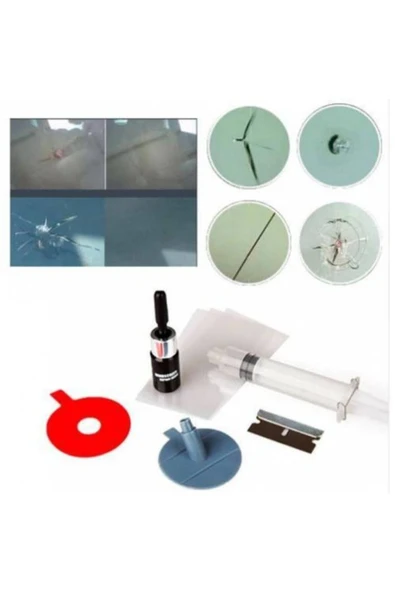 Özbil CTK-500 Araç Cam Tamir Kiti Kırık Çatlak Tamir Seti Ön Cam Tamiri - 2