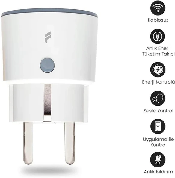 Akıllı Priz (16 Amper) 4'lü Set, Uzaktan Kontrol, WiFi, Anlık Enerji Tüketim Takip, Zamanlayıcı, Tuya - 2