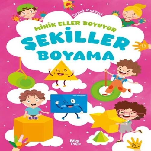 Minik Eller Boyuyor – Şekiller Boyama Kitabı (Örnek li) ürün görseli