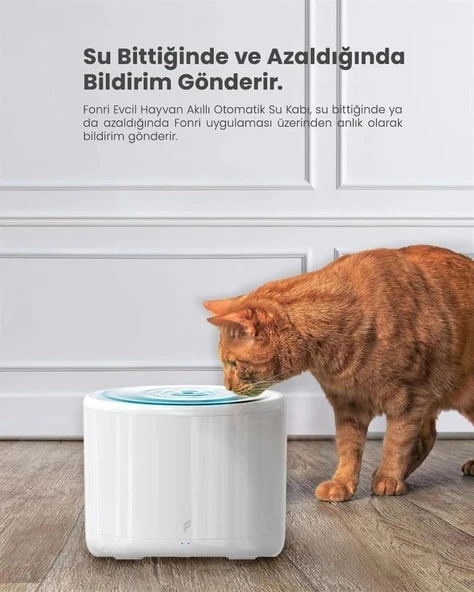 Kedi/Köpek Akıllı Otomatik Su Kabı - 2 Litre, Evcil Hayvan Su Pınarı
