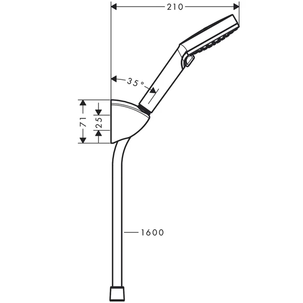Hansgrohe Vernis Blend Vario Porter Duş Seti 1.6 m - 2