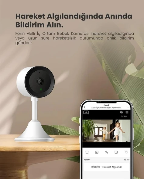 Akıllı Çocuk ve Bebek Kamerası - Uzaktan Kontrol, Çift Yönlü Konuşma - 4