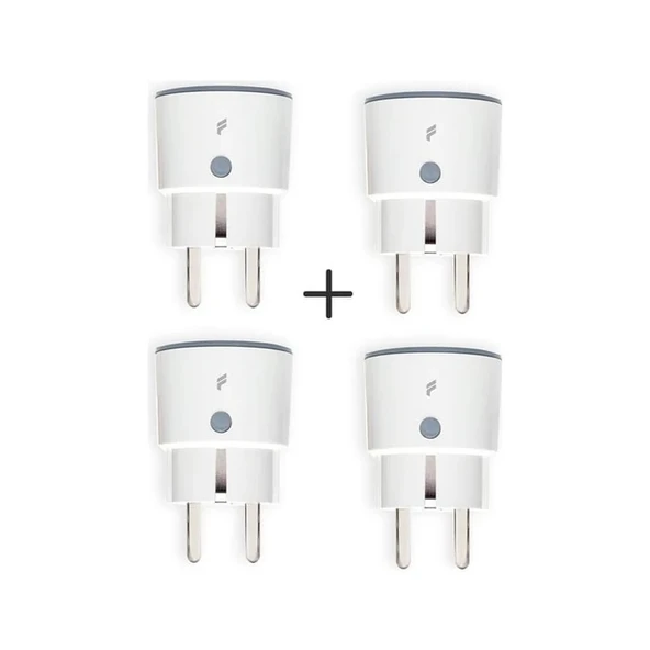 Akıllı Priz (16 Amper) 4'lü Set, Uzaktan Kontrol, WiFi, Anlık Enerji Tüketim Takip, Zamanlayıcı, Tuya