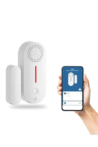 Akıllı Kablosuz Kapı/Pencere Alarmı - 2'li Set, WiFi, Mobil Bildirim - 3