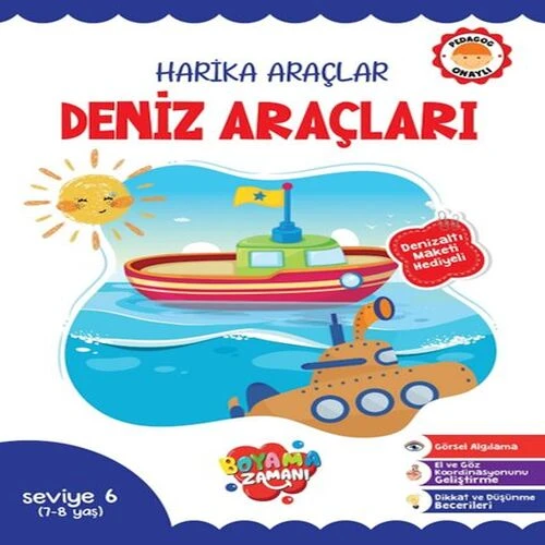 Harika Araçlar – Deniz Araçları Seviye 6 (7-8 Yaş) ürün görseli