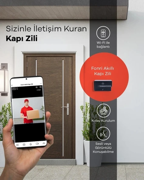 Akıllı Kapı Zili - Görüntülü, Uzaktan Kontrol, Çoklu Kullanıcı - 4