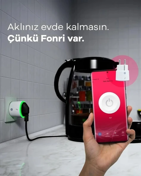 Akıllı Priz (16 Amper) 2'li Set, Uzaktan Kontrol, Anlık Enerji Tüketim Takip, Zamanlayıcı, Tuya - 3