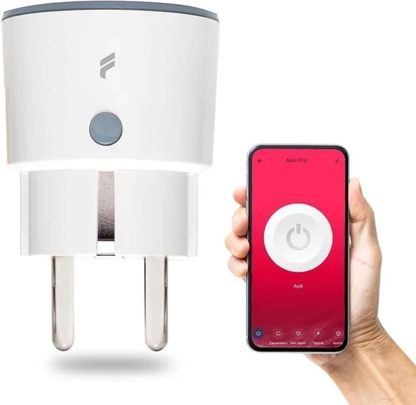 Akıllı Priz (16 Amper) 3'lü Set, Uzaktan Kontrol, Anlık Enerji Tüketim Takip, Zamanlayıcı, Tuya ürün görseli