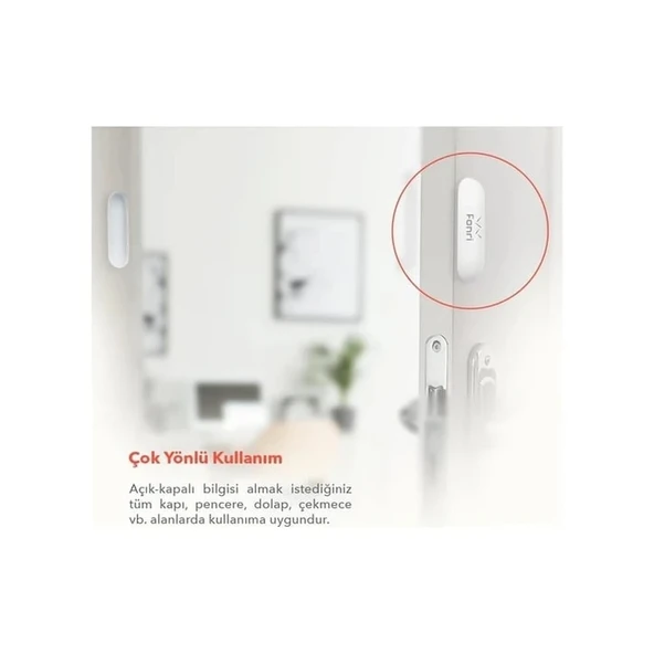Akıllı Kablosuz Kapı Pencere Sensörü Ve Iç Ortam Nem-ısı Ölçer-siren, Wifi, Uzaktan Takip, Tuya - 3