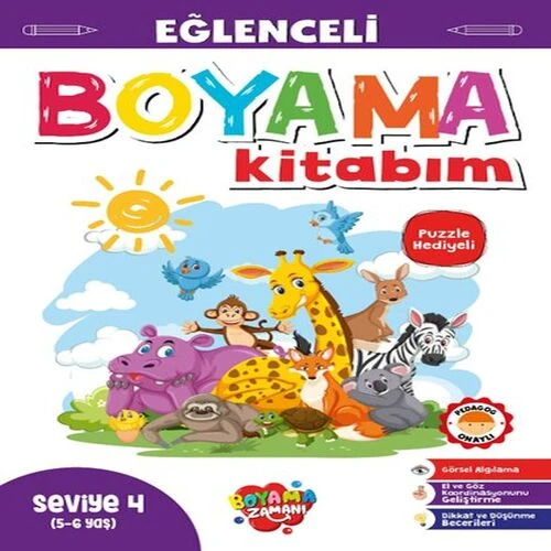 Eğlenceli Boyama – Seviye 4 (5-6 Yaş) ürün görseli